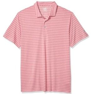 Puma Golf Mens Rotation Stripe Polo Shirt Pink Large